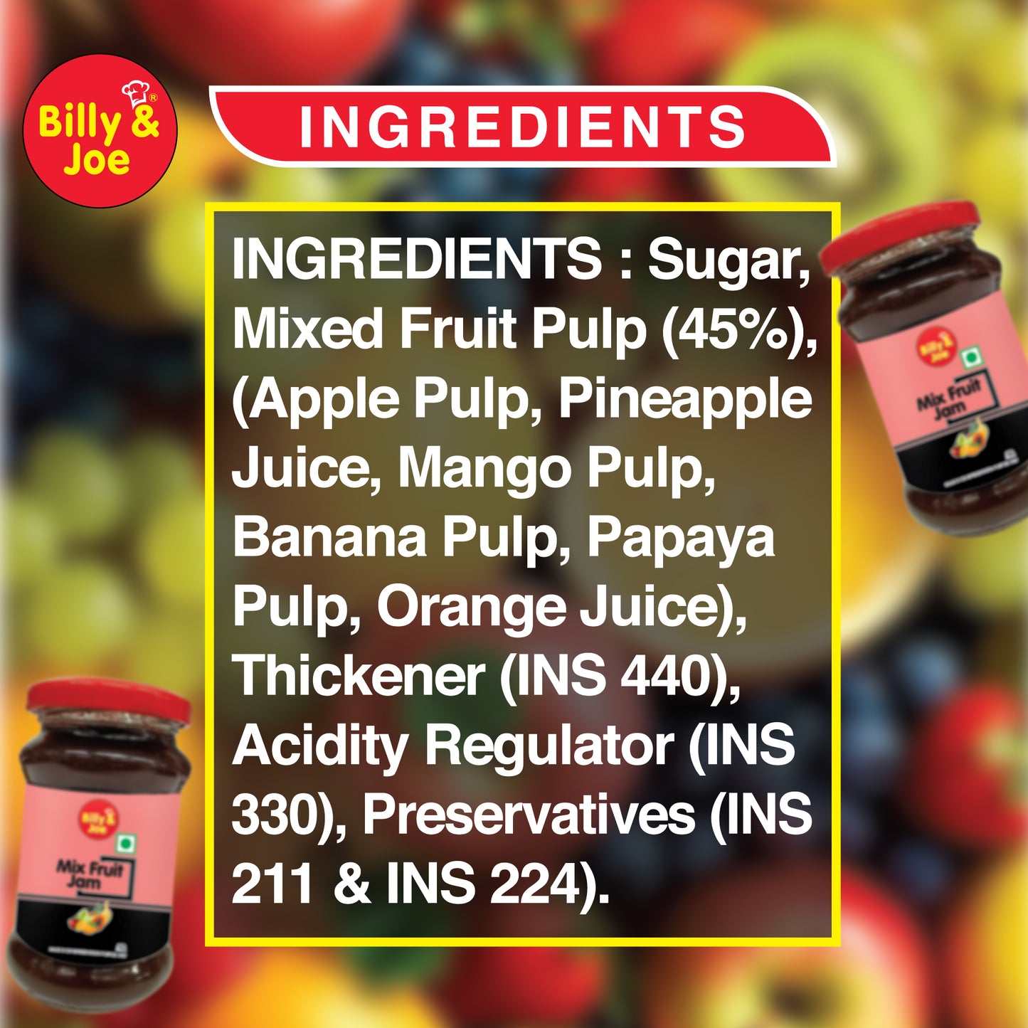 Mix Fruit Jam 200gm