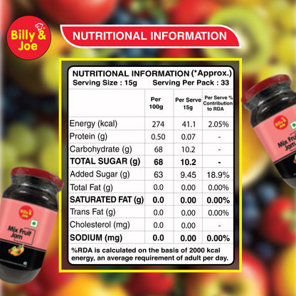 Mix Fruit Jam  500gm